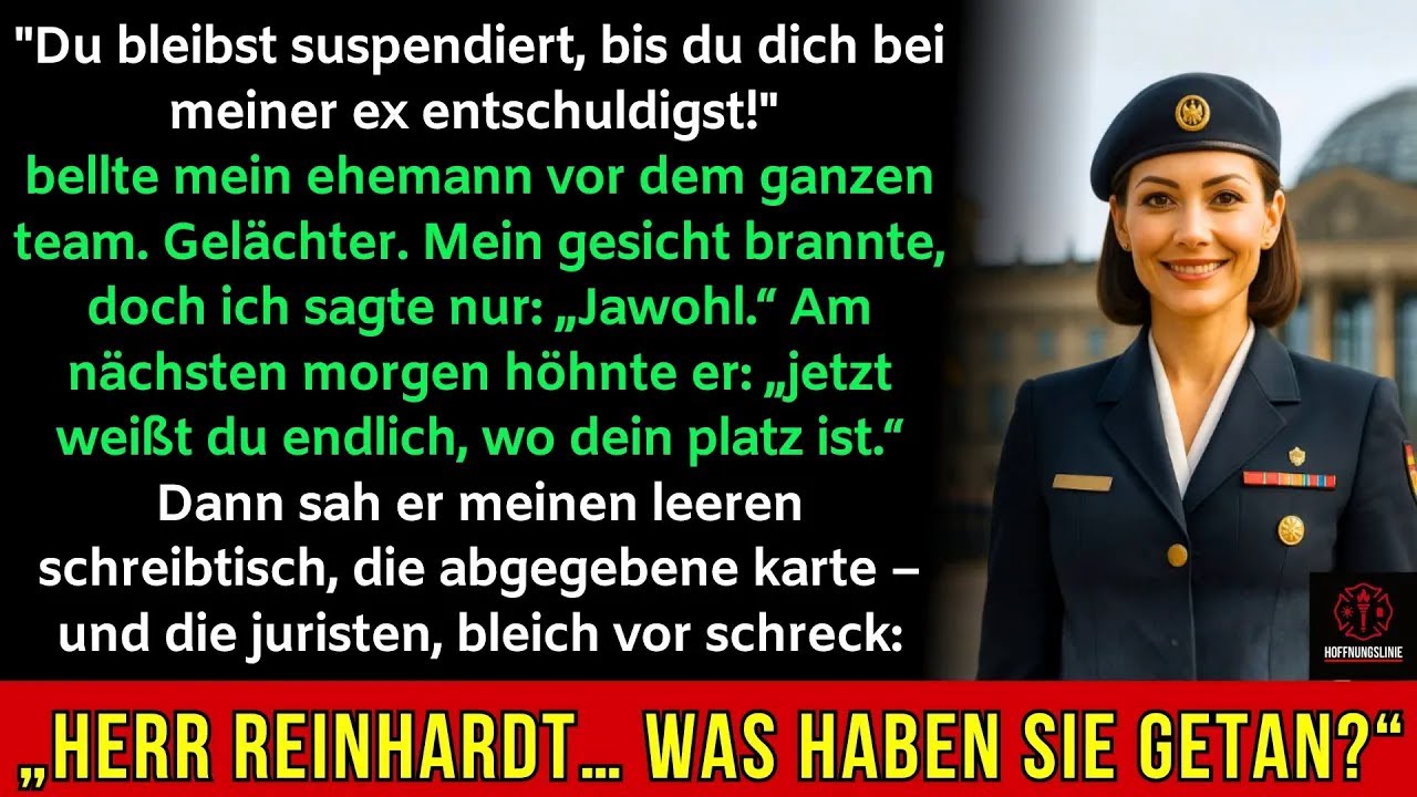 Mein militärischer CEO-Ehemann suspendierte mich öffentlich – am Morgen kontrollierte ich die Firma