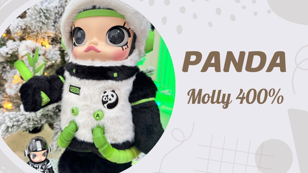 POPMART PANDA Molly 400% unboxingthe softest and cuddliest