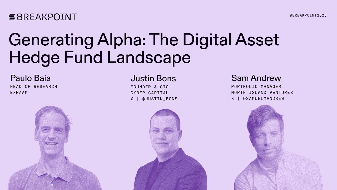 Breakpoint 2025: Generating Alpha: The Digital Asset Hedge Fund Landscape