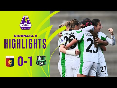 Video Genoa-Sassuolo 0-1 | Clelland trascina le neroverdi | #SerieAWomenAthora