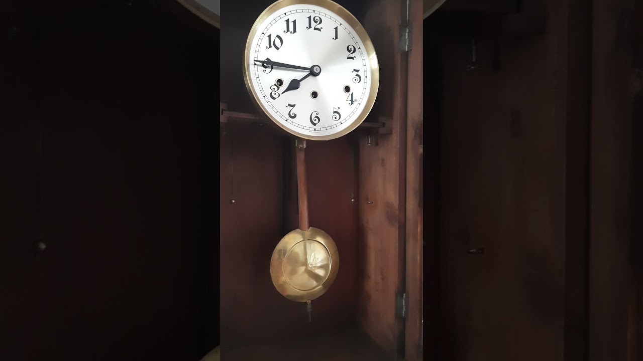 Antique German Kienzle Westminster chime wall clock YouTube