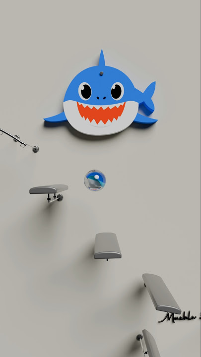 baby shark -A5- Marble Music #marblemusic #marbleasmr #asmr