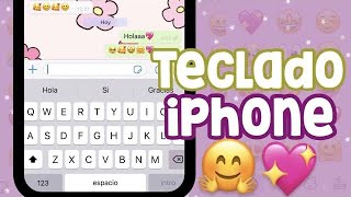 New IPHONE STYLE KEYBOARD on ANDROID in SPANISH and with SOUND 💕new EMOJIS✨ 2022 🌈 screenshot 2