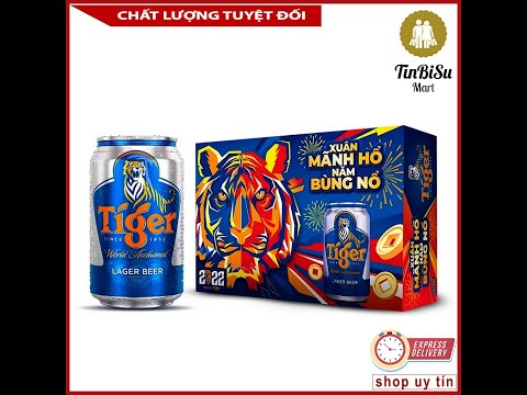 Video Bia Tiger Xuân Mãnh Hổ 330ml (Thùng 24 lon) - youtube