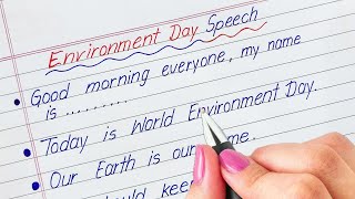 Environmental Day Speech in English / how to write speech on environment Day