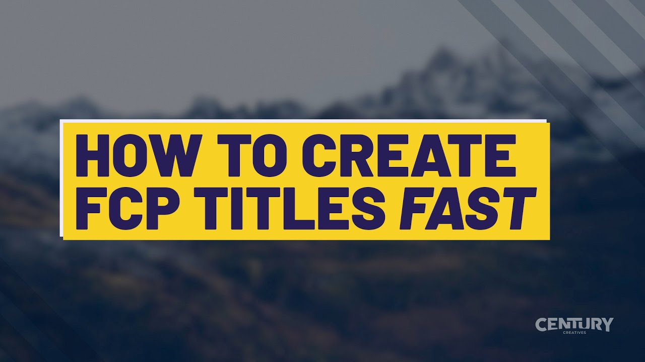 Autosizing Titles tutorial
