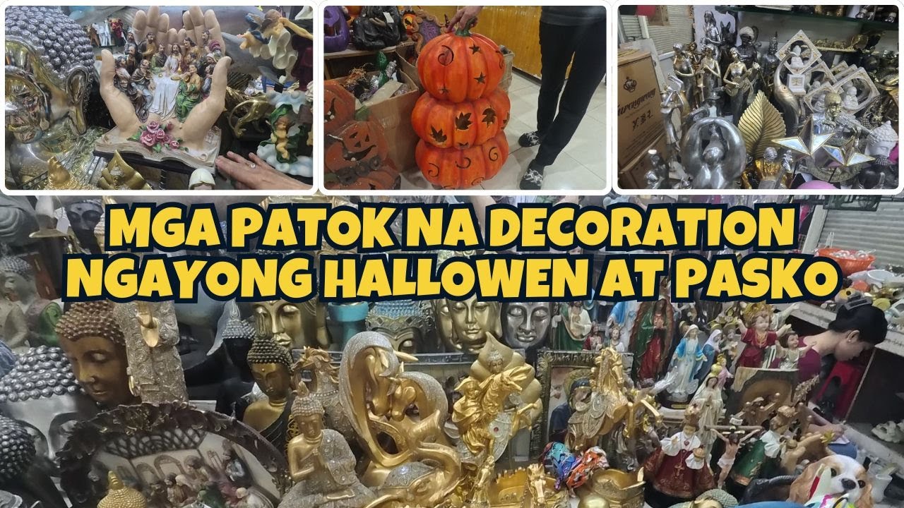 MGA PATOK NA DECORATION NGAYONG HALLOWEN AT PASKO DITO LANG YAN SA DIVISORIA MALL MATATAGPUAN