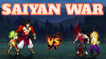 Broly SSJ4 & Kale VS Cumber & Caulifla in Jump Force Mugen