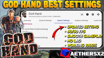 🔥God Hand Best Settings For Aethersx2 Emulator | God Hand Aethersx2 60 FPS No Lag Settings