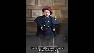 Little Boy in Blue, South Dakota, Circa Early 1900s