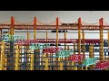 【プラレール】阪急電鉄はいいぞ！！　レイアウトのてっぺん、大鉄橋を走る阪急電車！　　カフェ、キュロスの展示レイアウト