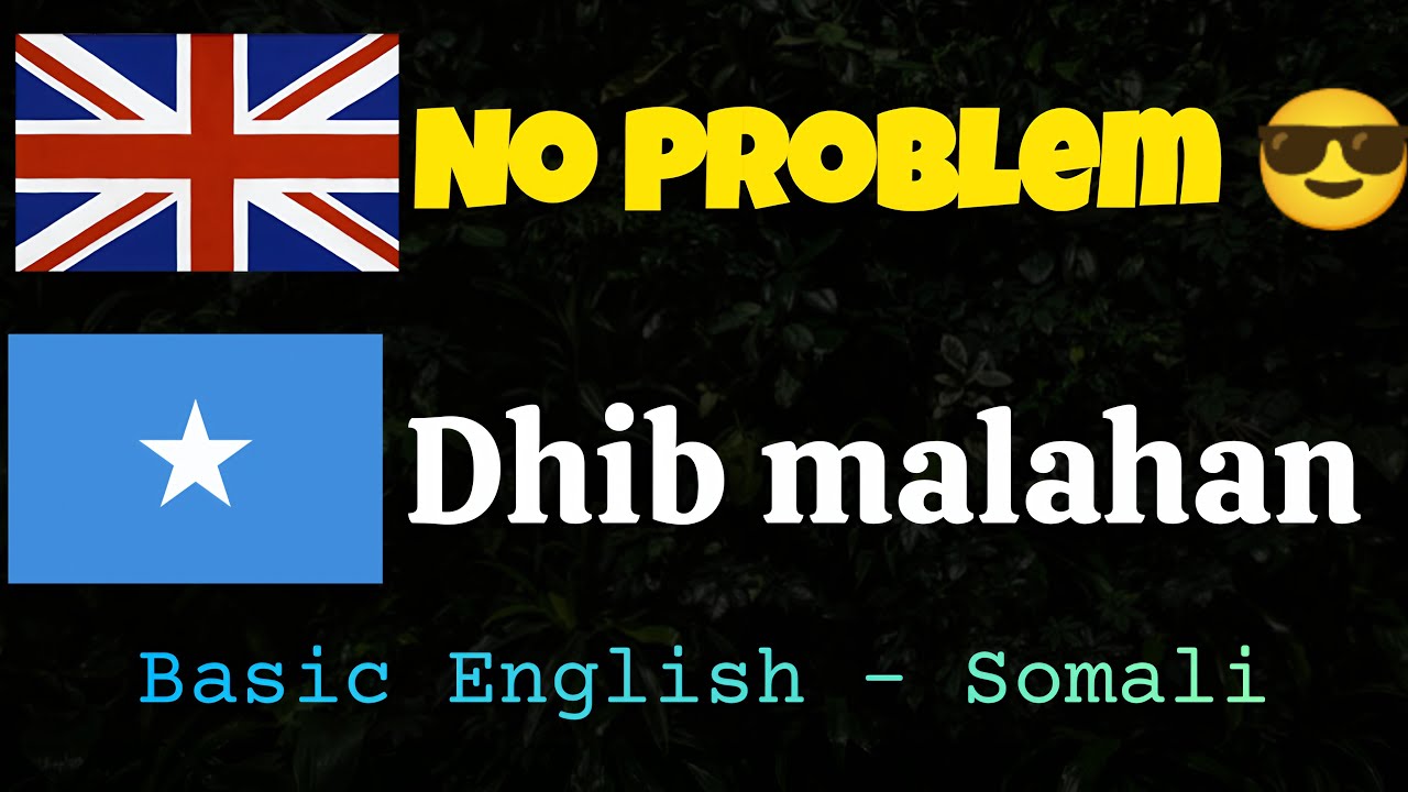 English - Somali | 200 English Speaking Phases 