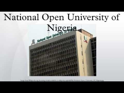 National Open University of Nigeria 2018/2019 Admission Form