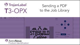 T3-OPX Tech Support - Sending a PDF to the Job Library