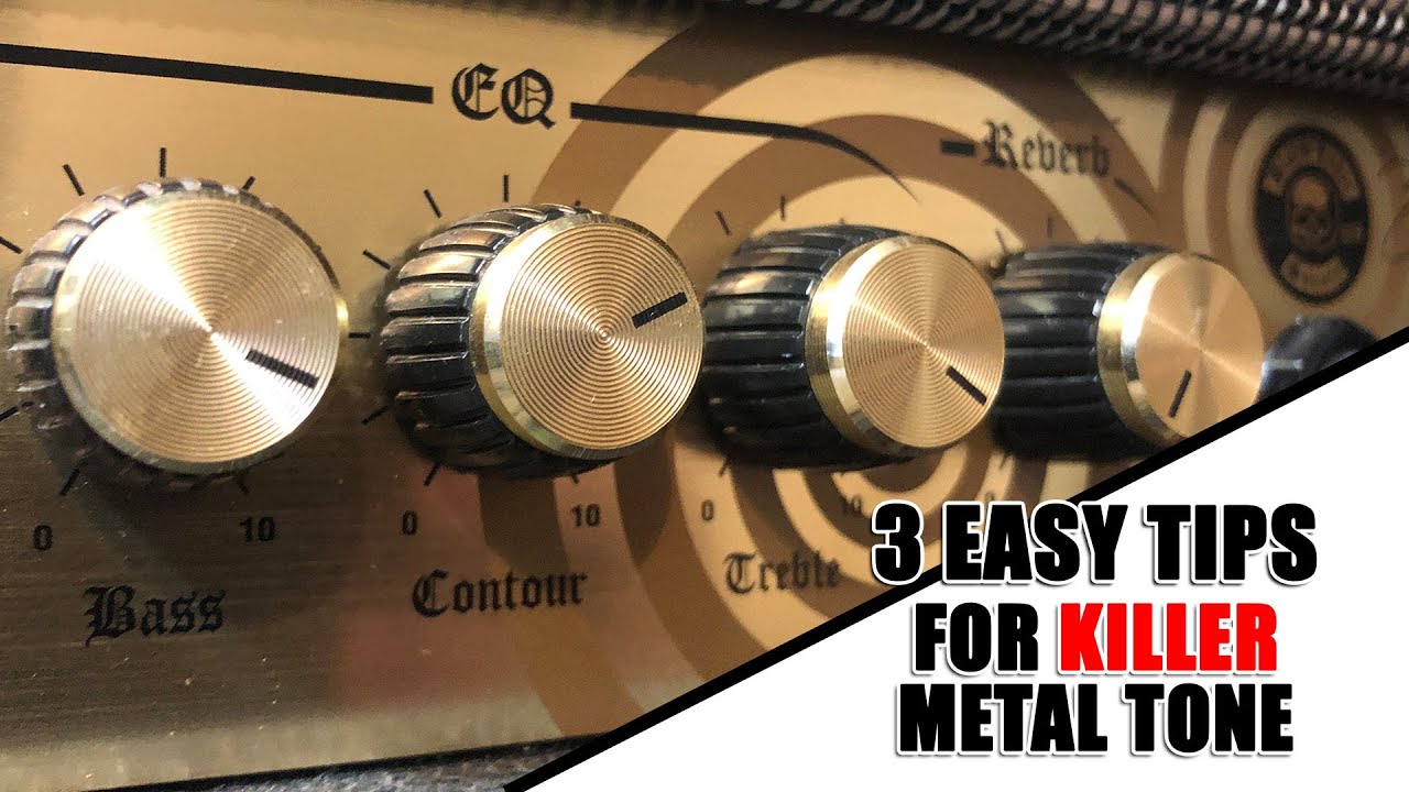 3 EASY TIPS for KILLER Metal Guitar Tone EQ, effects, settings help