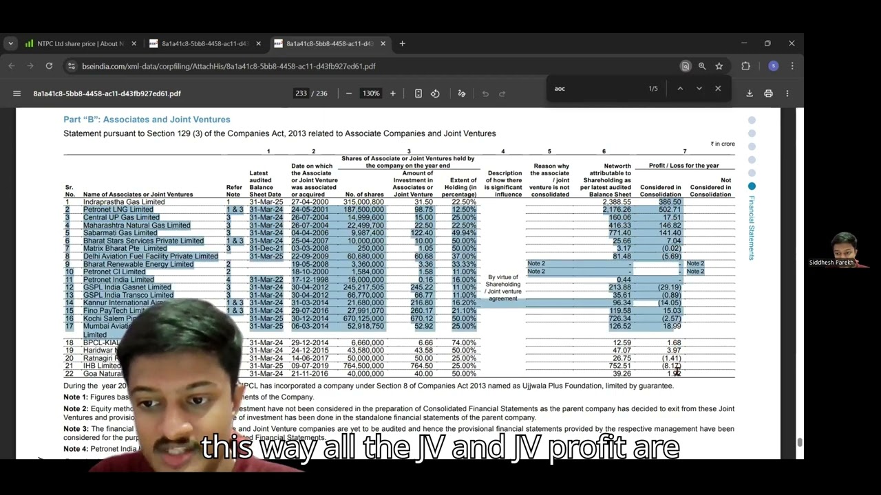 Joint venture accounting