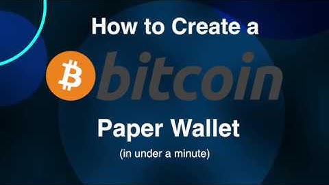 How to create a Bitcoin (BTC) offline paper wallet in under 1 minute