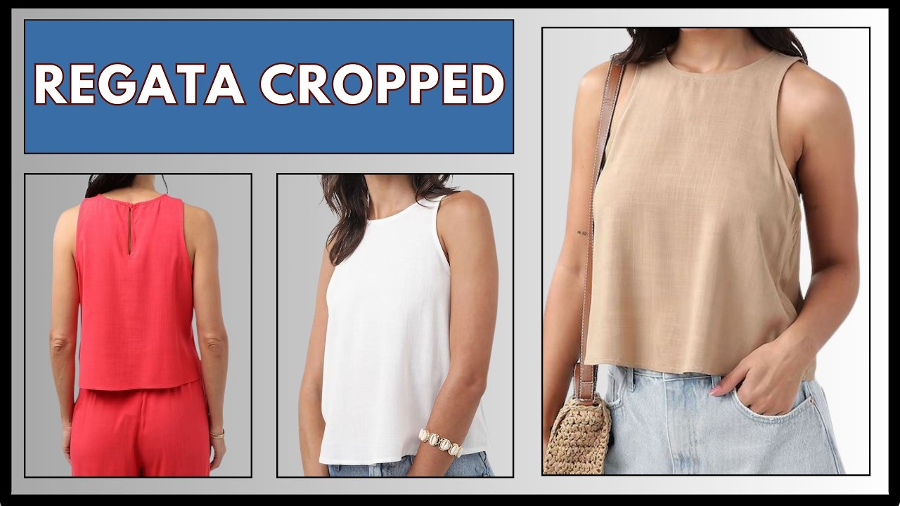 Regata cropped - modelagem e costura