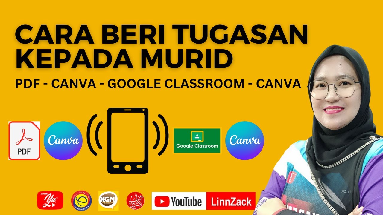 Cara beri tugasan kepada murid dari pdf canva google classroom