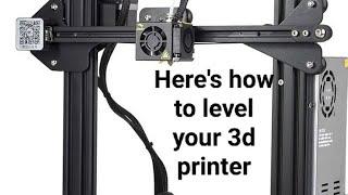 How to level your 3d printer (I used the ender 3 pro) sorry im not talking the audio glitched 