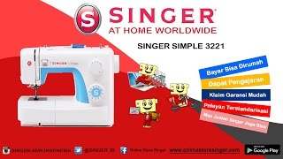 SINGER® SIMPLE™ 3221 Sewing Machine - Test Jahitan