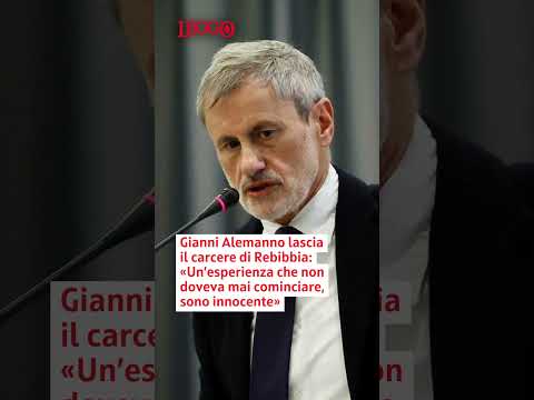 Video Gianni Alemanno lascia il carcere di Rebibbia