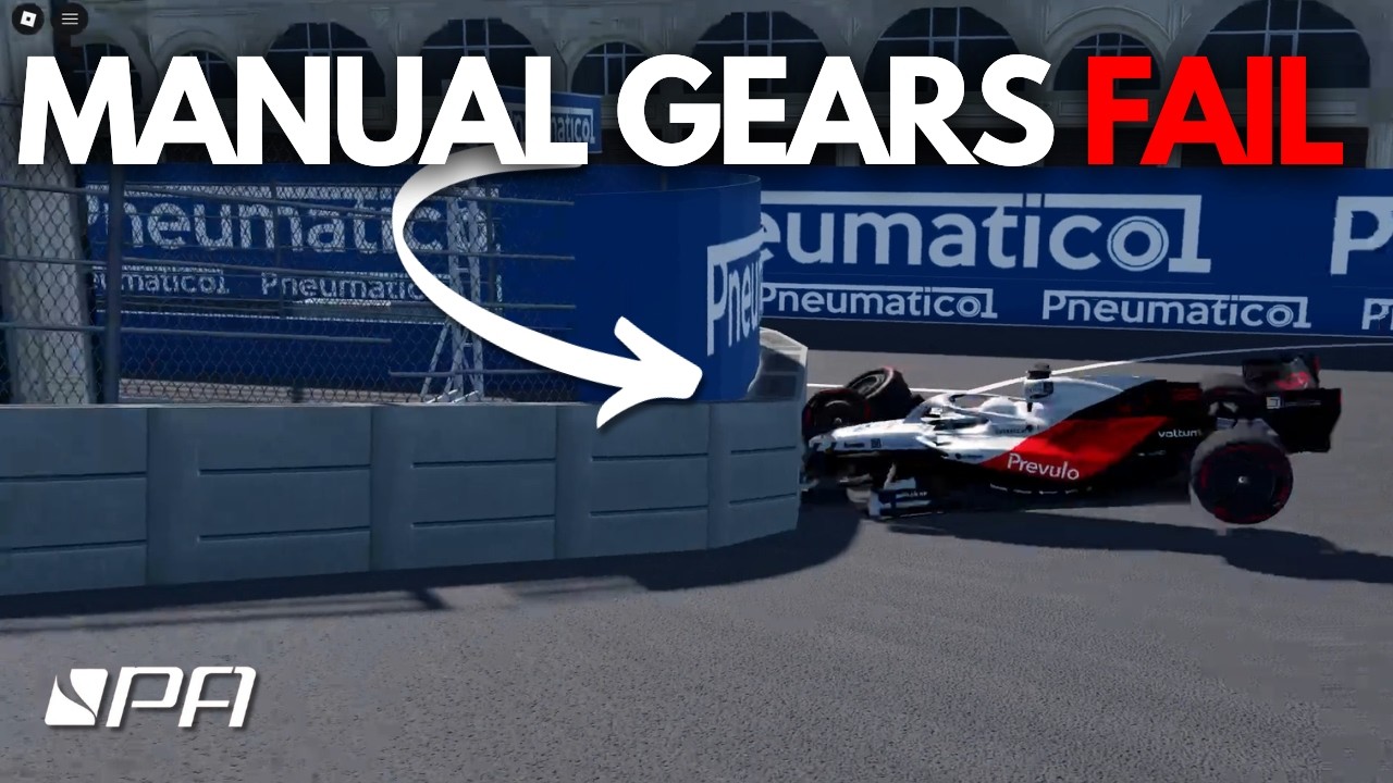 I Tried Driving Using Manual Gears In Formula Apex - YouTube