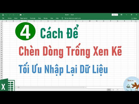 Video: Cách Chèn Dòng Trống