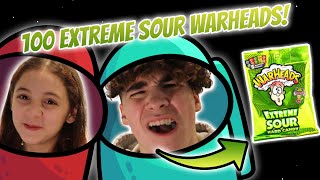 Among Us, but I eat 100 EXTREME SOUR WARHEADS every time I DIE!