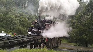 Chasing Puffing Billy 12A with a 5 Chime whistle