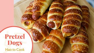 HOW TO MAKE  Cheesy Pretzel Dogs: Simple & Delicious