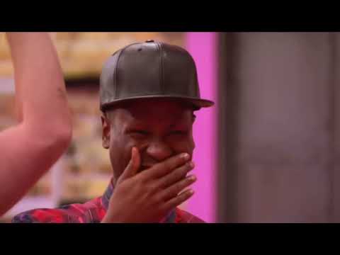 rupaul doing "rhythmic gymnastics" and girls losing it