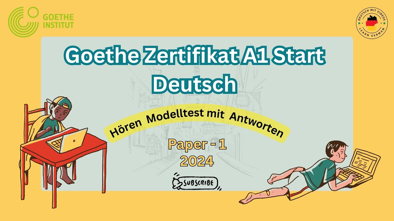 Goethe Zertifikat A1-Start Deutsch1 German Exam Hören Modelltest mit