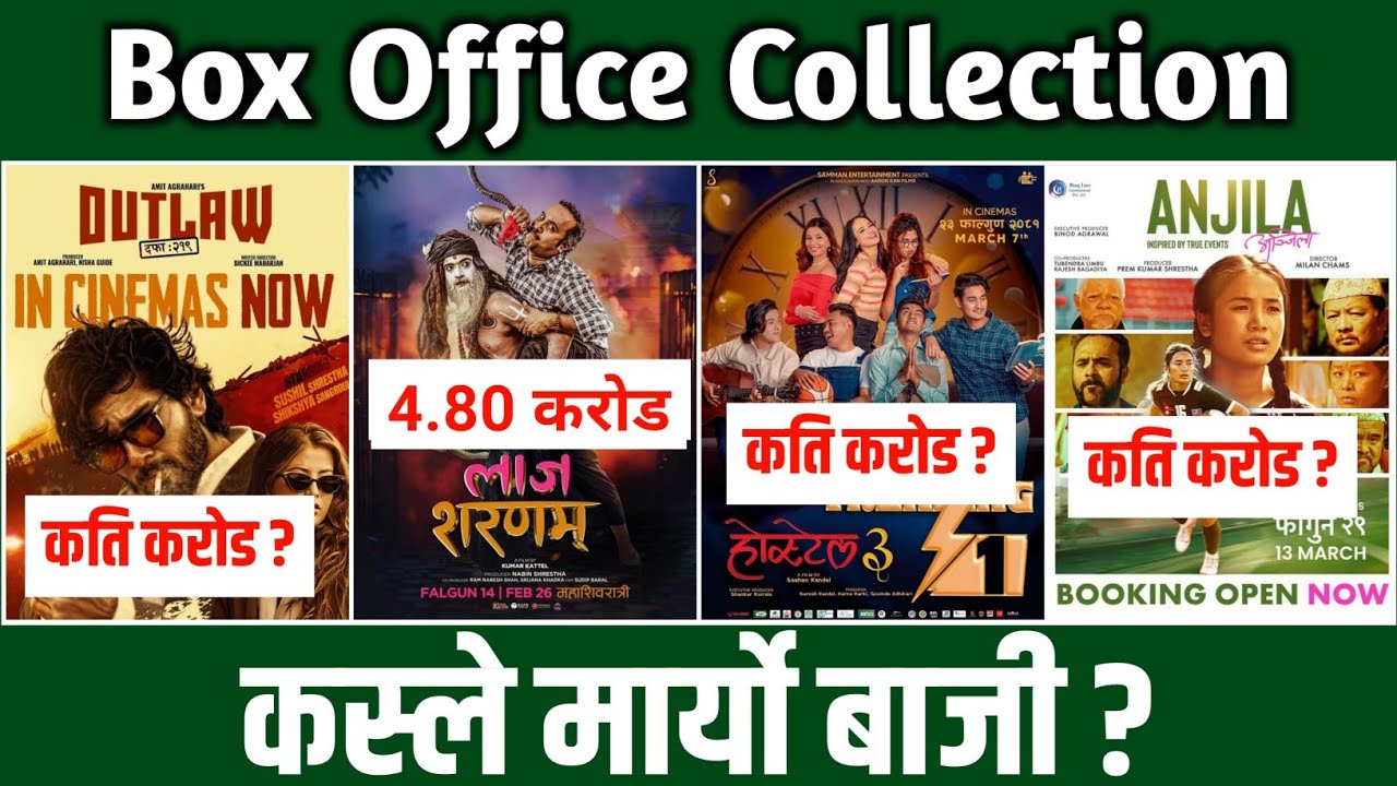 Laaj Sharanam 37th Day, Hostel 3 28th Day, OutLaw & Anjila 22th Day Box Office collection,