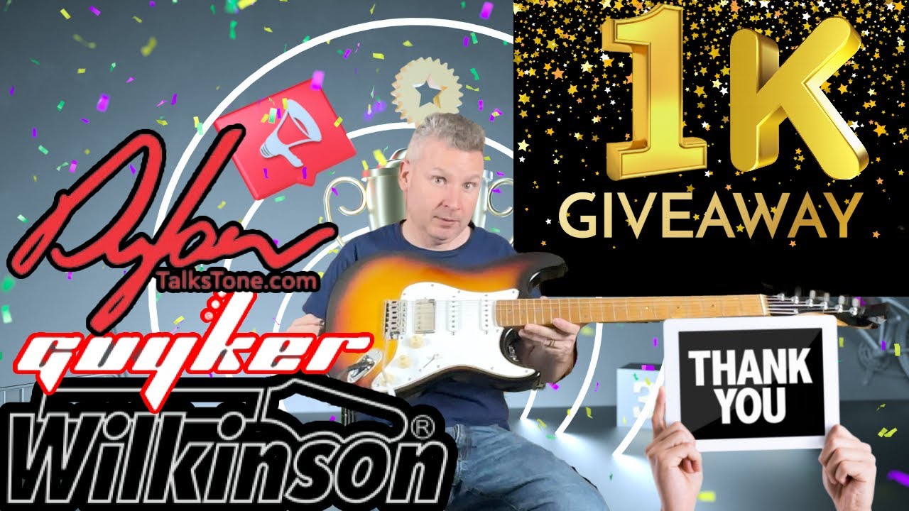 There’s More Where That Came From [WE HAVE A WINNER] Guitar Giveaway to CELEBRATE 1k Subscribers