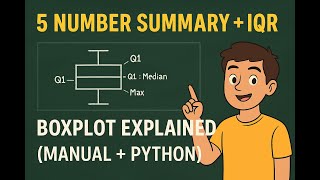 5 Number Summary | IQR | Lower and Upper Fence | Boxplot Explained Step-by-Step