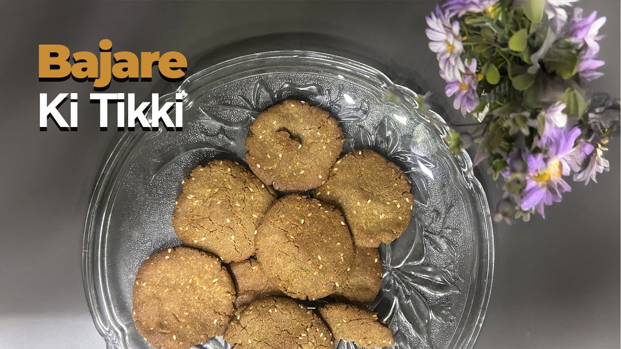 Crispy Sweet Winter Special Bajre Ki Tikki | Healthy Millet Cookies | Crispy evening snacks recipes!