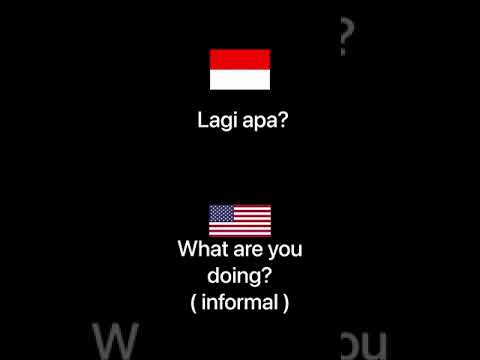 How to Pronounce ‘Lagi apa?’ (What are you doing?) | Learn Indonesian Phrase with Native Speaker