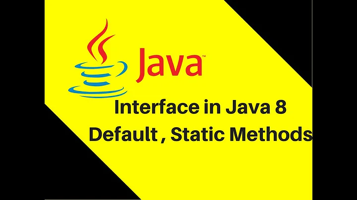 8.22 Interface in Java 8 Default , Static Methods | New features