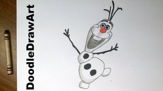 comment dessiner olaf