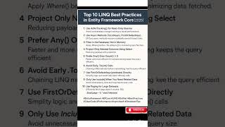 LINQ & Entity Framework The Complete Guide  #linq #coding #viral #shorts