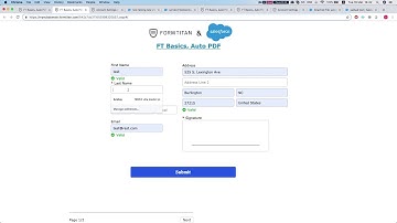 Getting Started: Create an auto PDF