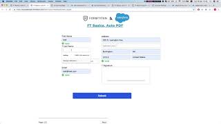 Getting Started: Create an auto PDF