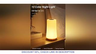 LED Night Light 13 Color Changing RGB Table Lamp Remote Control Touch Rechargeable RGB Night Lamp Di