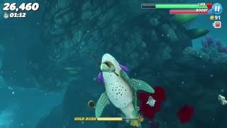 Eating a turtle | hungry shark world screenshot 4