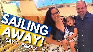 IT'S CRUISE DAY! ROYAL CARIBBEAN'S 1ST CRUISE BACK! Adventure of the Seas Day 1 Part 2