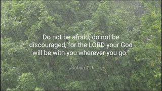 Joshua 1:9 | NIV | Bible Verse (with Rain)