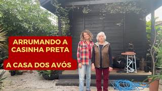 Arrumando a casinha preta - casa dos avós - Ferramentas e costura