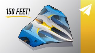 EASY Paper Airplane that Flies Over 150 Feet! — FREE TEMPLATE — How to Make Astral