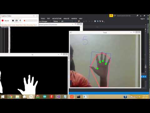 OpenCV Hand Gesture recognition
